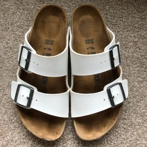 Birkenstock Arizona White Birko-Flor Sandal (Women)